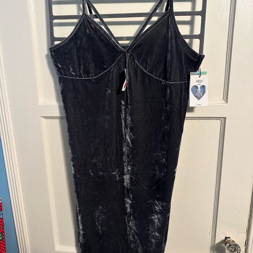 Iris Black Mini Dress